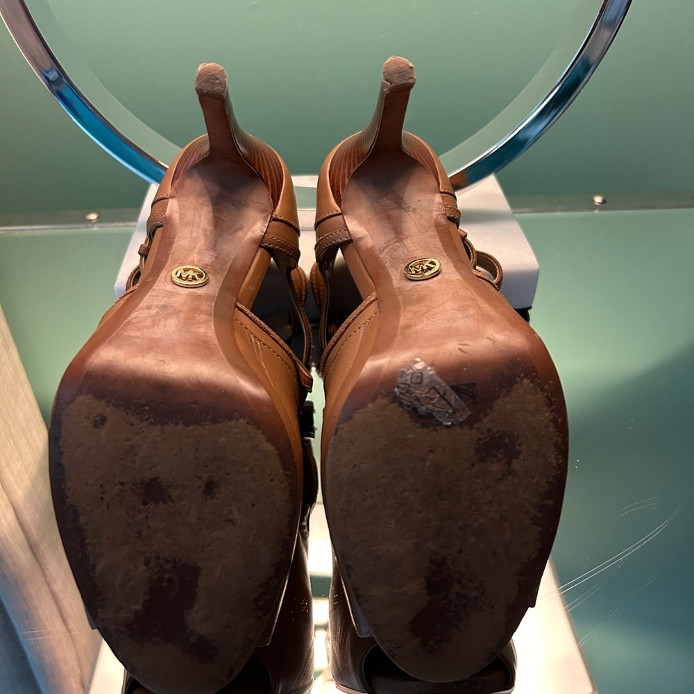 Mk Blaze Open Toe Ankle Boot Size 7.5 - image 4